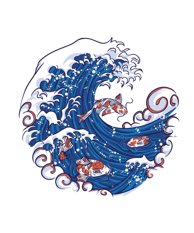 T-shirt The great wave