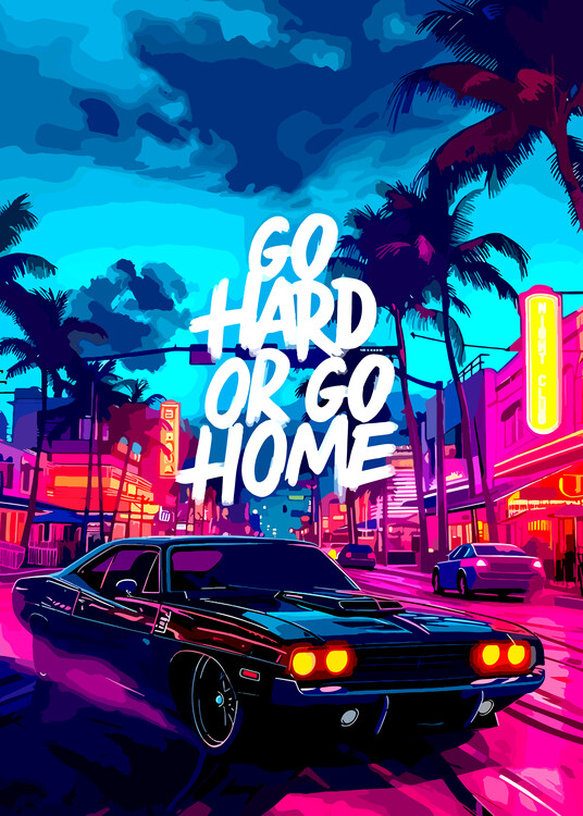 Плакат Cars go home