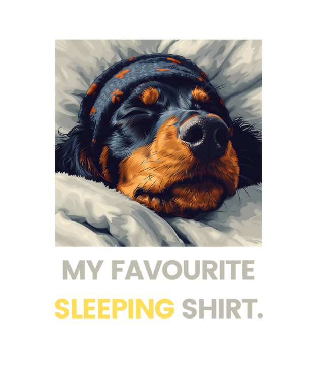 T-shirt Dackel Motiv Offizielles Schlafshirt Schlafmütze