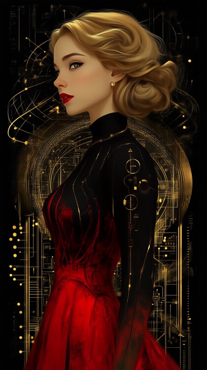 Poster Art Deco Women 02