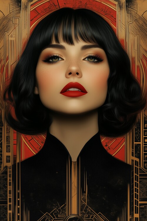 Poster Art Deco Women 07