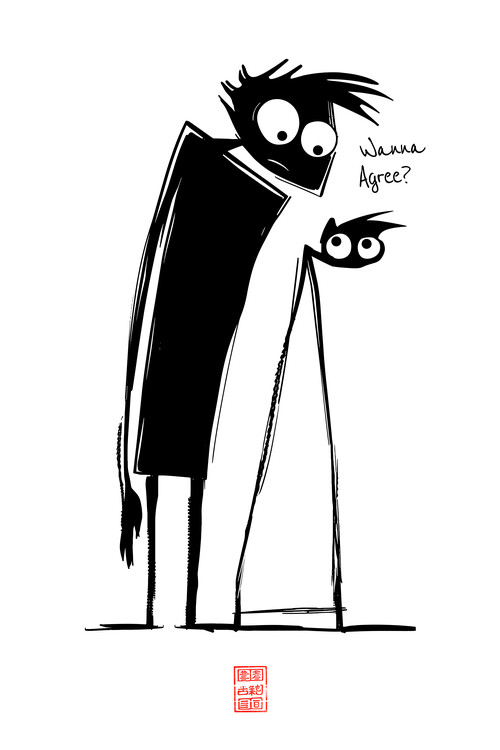 Poster The Devil and the Cat - Wanna Agree? - Being a Stranger