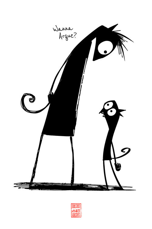 Poster The Devil and the Cat - Wanna Argue? - Being a Boss