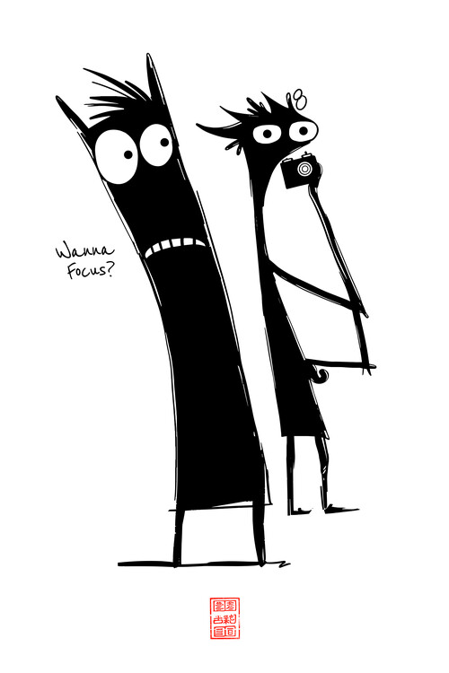 Poster The Devil and the Cat - Wanna Focus? - Being a Photographer