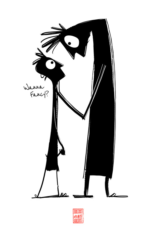 Poster The Devil and the Cat - Wanna Fancy? - Being a Friend