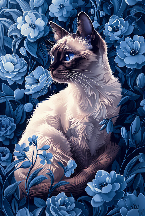 Canvas Print Siamese cat