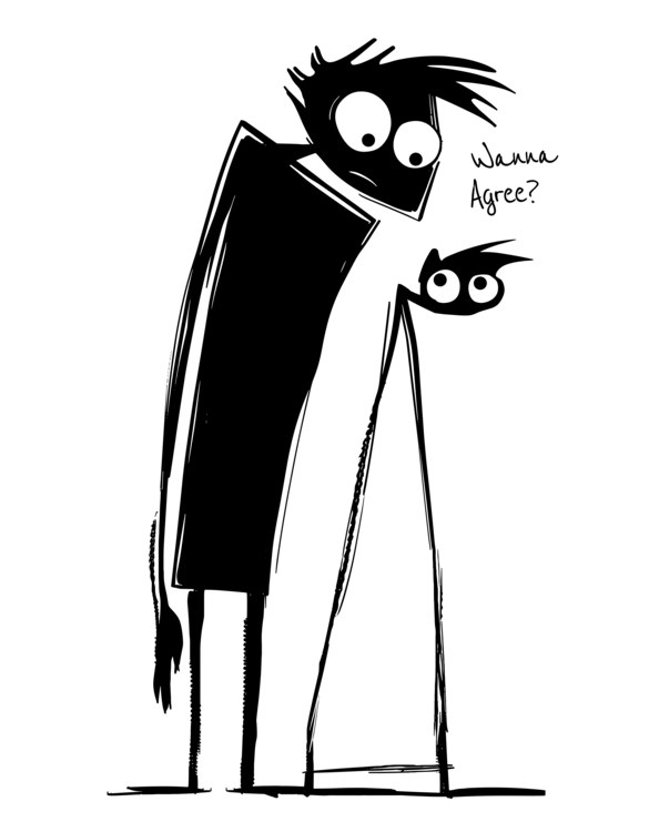 T-shirt The Devil and the Cat - Wanna Agree? - Being a Stranger