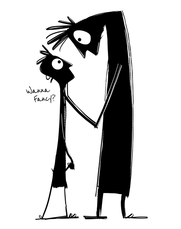 T-shirt The Devil and the Cat - Wanna Fancy? - Being a Friend