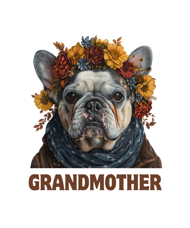 T-shirt Französische Bulldogge Grandmother