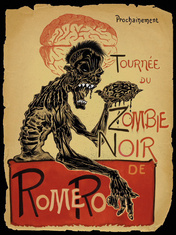 Canvas Print Le Zombie Noir
