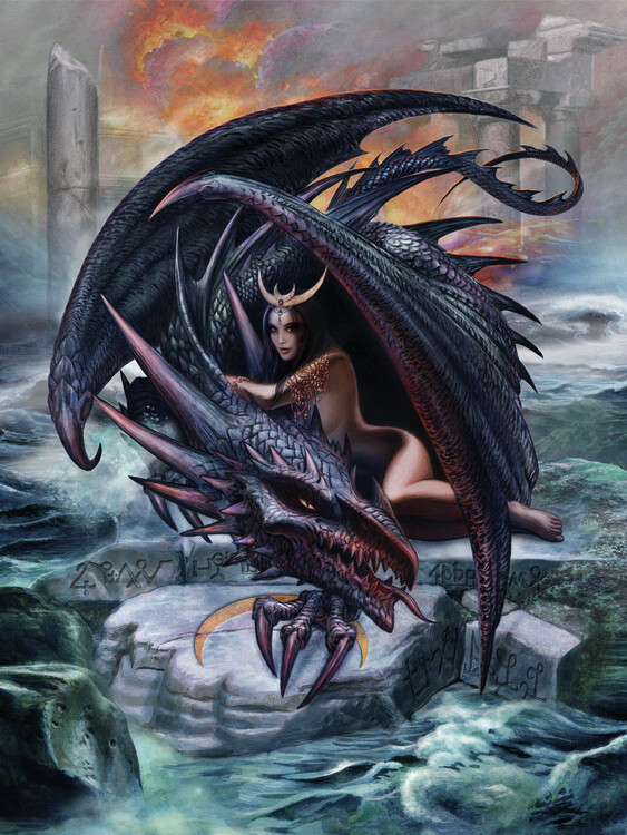 Canvas Print Lunarcana: The Temple Struck Down