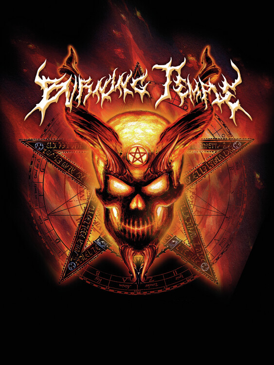 Canvas Print Burning Temple