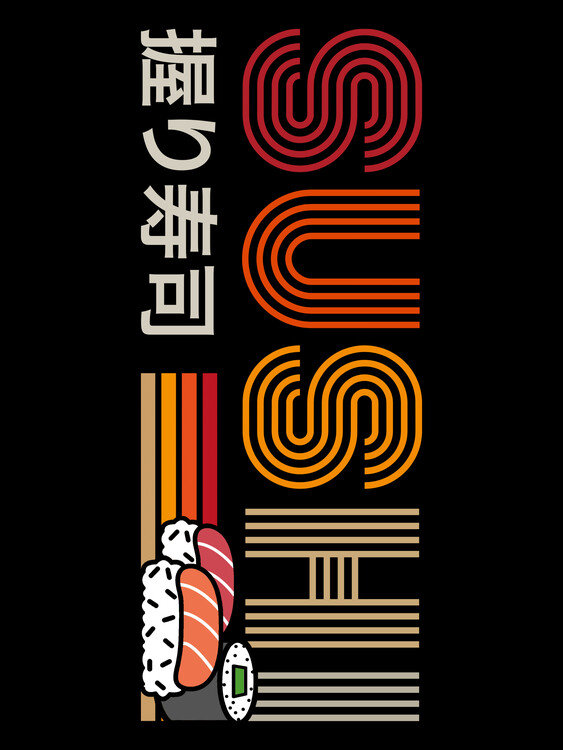 Plakat Ramen sushi