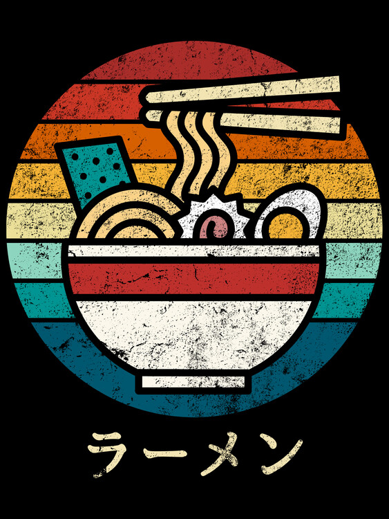 Plakat Ramen vintage