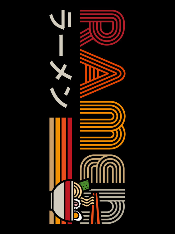 Plakat Retro ramen