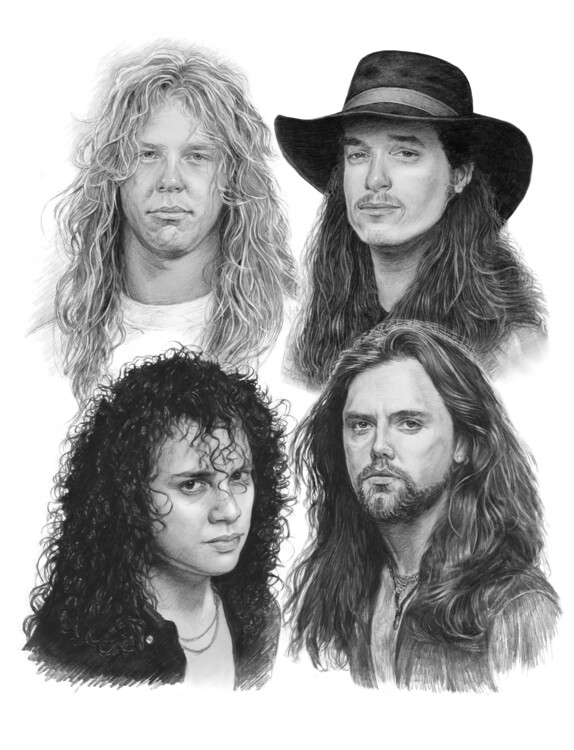 Poster Metallica 4 members