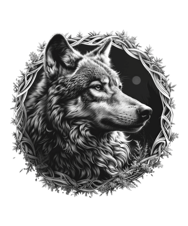 T-shirt Wolf Wikinger Kelten Fenriswolf Fenris