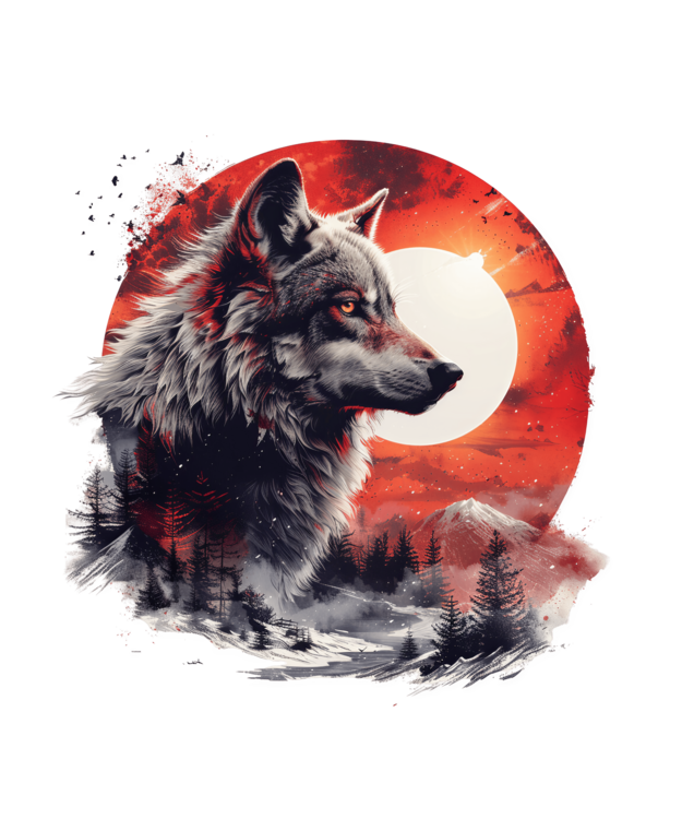 T-shirt Wolf Wikinger Kelten Fenriswolf Fenris