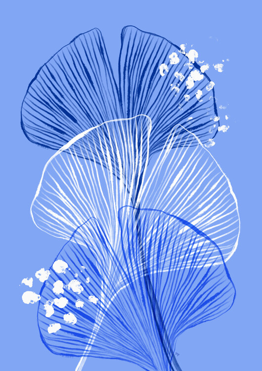 Poster Blue Ginkgo