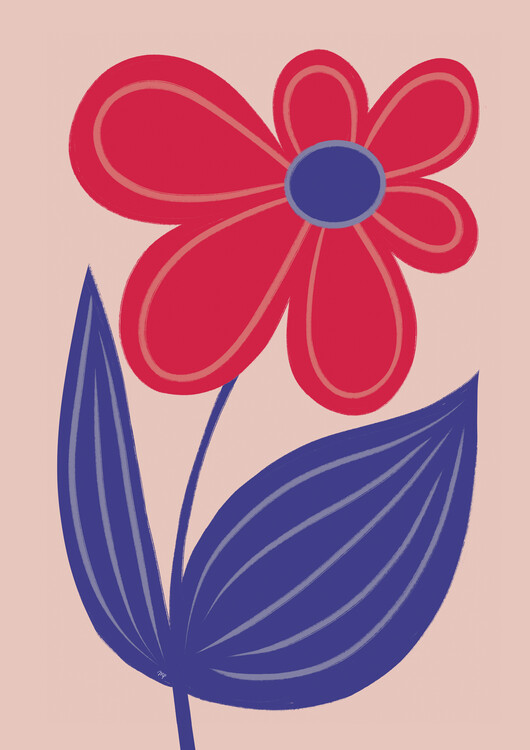Poster Big Bright Flower