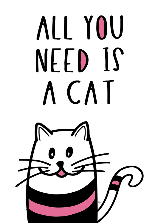 Poster All you need is a cat