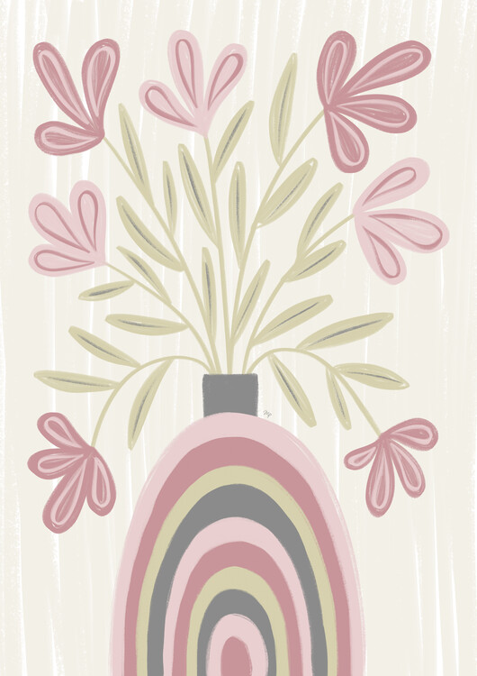 Poster Rainbow vase