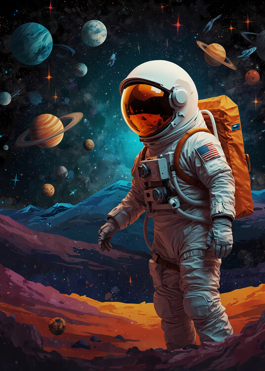 Poster space journey