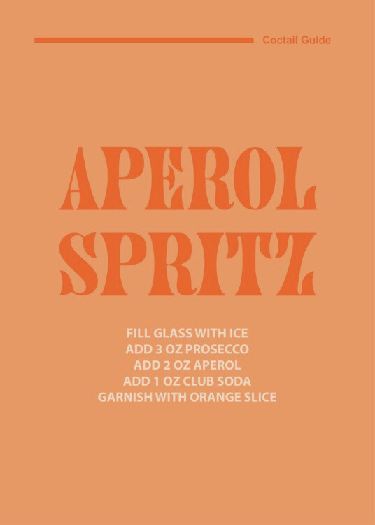 Poster Aperol Spritz
