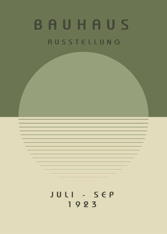 Poster Bauhaus Juli Sep 1923