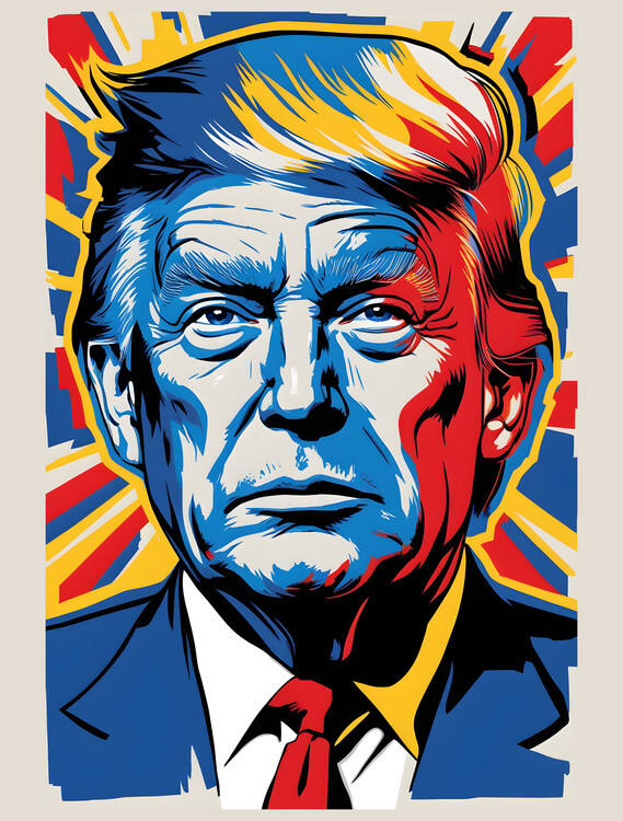Juliste Donald Trump pop art