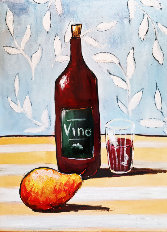 Poster Wine Still Life