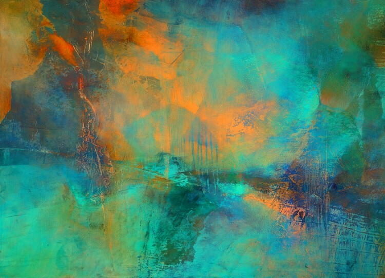 Tableau sur toile Iceland in the golden evening light