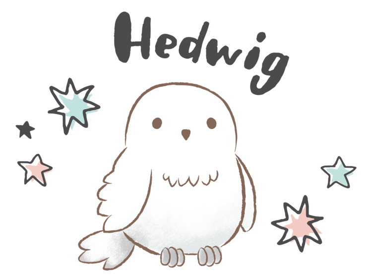 T-shirt Harry Potter - Cute Hedwig