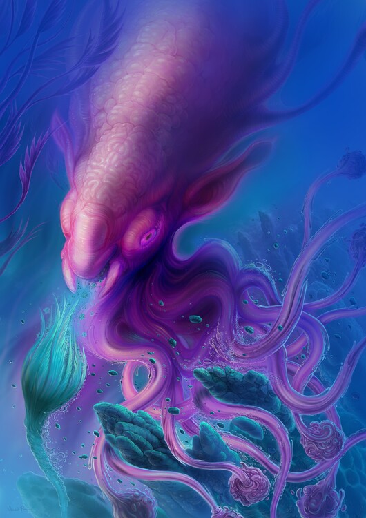 Poster The otherworldly squid