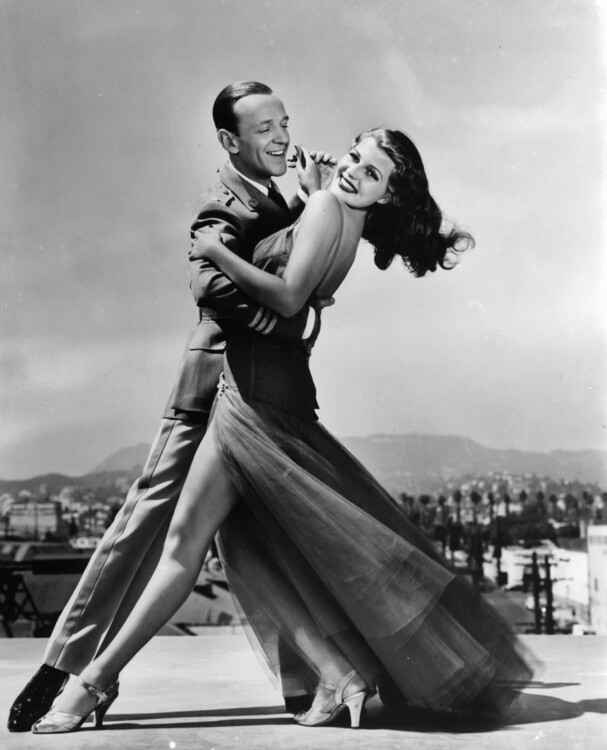 Canvas Print Fred Astaire And Rita Hayworth In