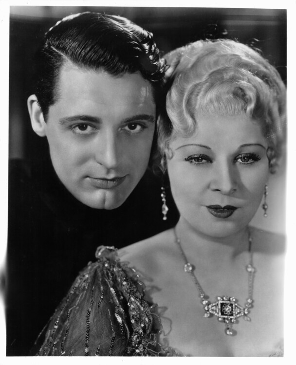 Canvas Print Cary Grant And Mae West In 'She Done Him Wrong'