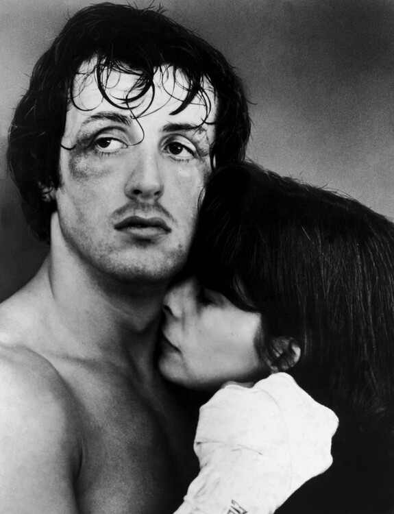 Poster Sylvester Stallone & Talia Shire In 'Rocky'