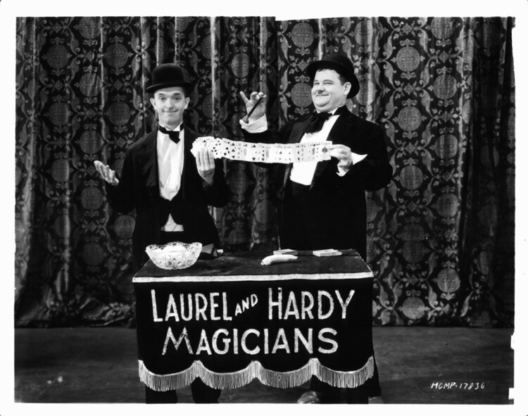 Levně Plakát, Obraz - Stan Laurel And Oliver Hardy In, 40 × 30 cm