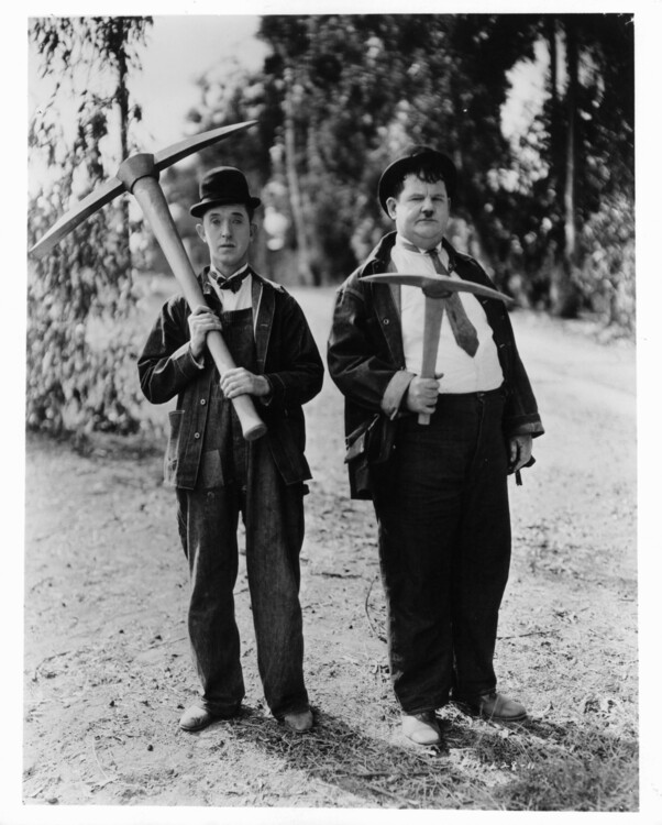 Levně Plakát, Obraz - Stan Laurel And Oliver Hardy In 'The Hoose-Gow', 30 × 40 cm