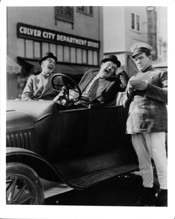 Levně Plakát, Obraz - Stan Laurel And Oliver Hardy In, 30 × 40 cm