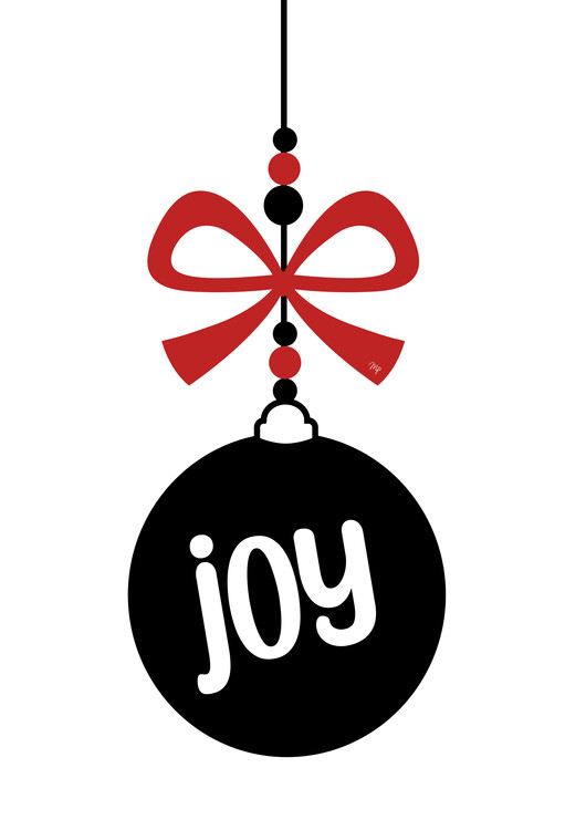 Plakat Joy Xmas ornament