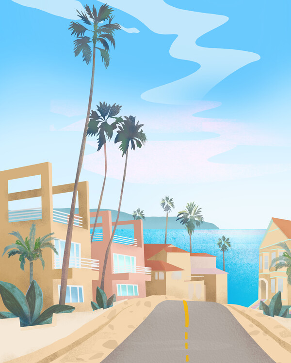 Poster Streets of California