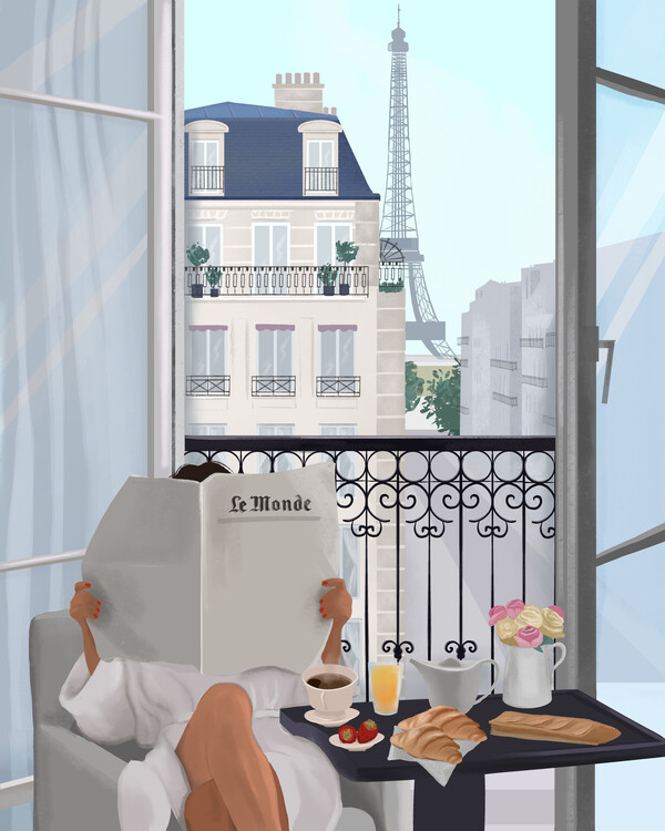 Poster Paris Balcony