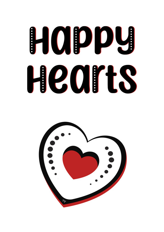Plakat Happy Hearts Xmas collection