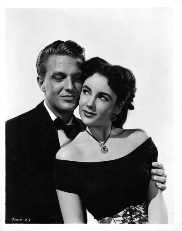 Poster Robert Stack And Elizabeth Taylor In
