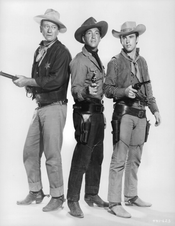 Levně Plakát, Obraz - John Wayne And Dean Martin In 'Rio Bravo', 30 × 40 cm