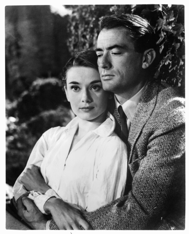 Poster Audrey Hepburn And Gregory Peck In 'Roman Holiday'