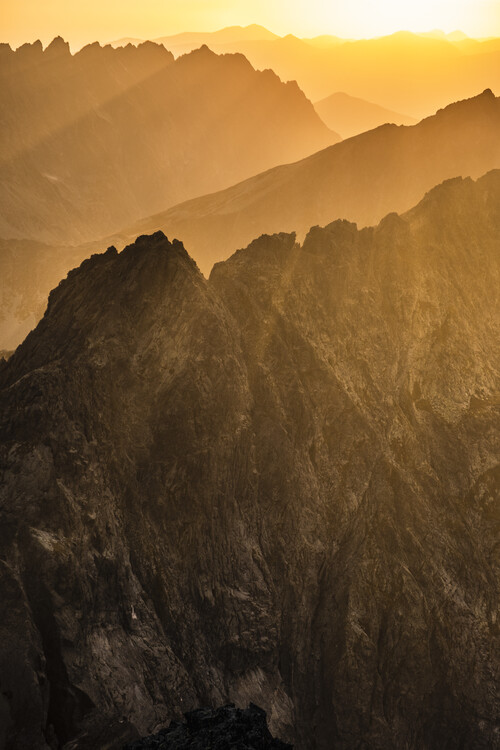 Poster The Gold Sunset in Tatras