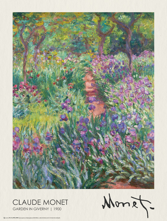 Poster The Artist’s Garden in Giverny (1900)