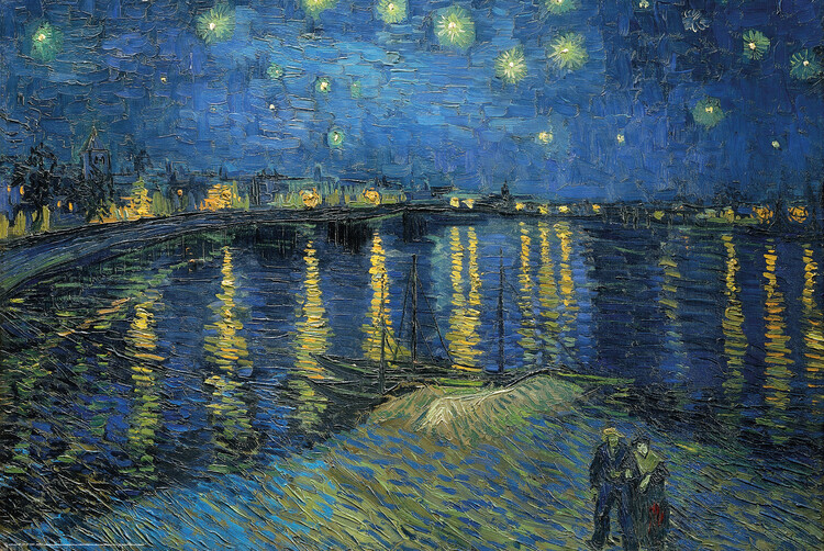 Poster Starry Night over the Rhone